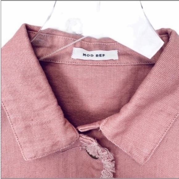 MOD REF frayed denim jacket NEW - Picture 6 of 7